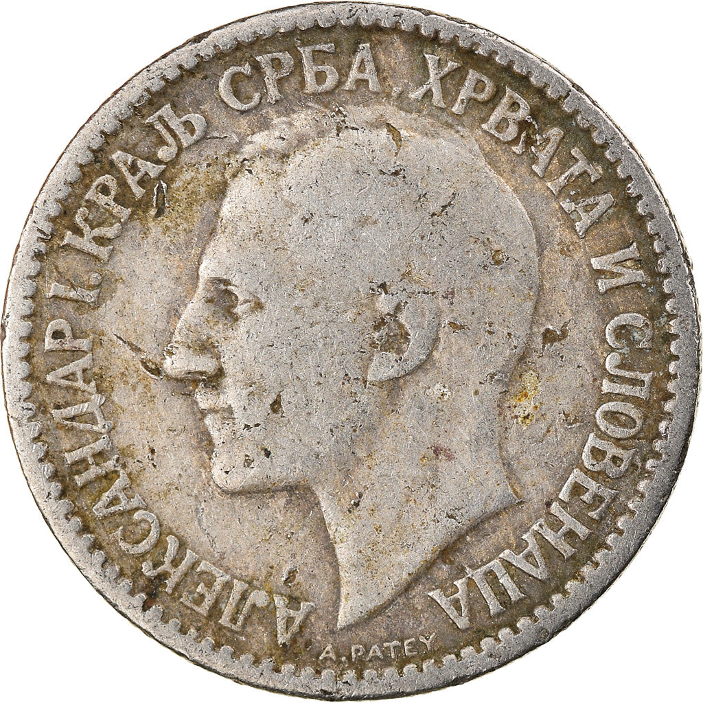 Münze, Jugoslawien, Alexander I, 50 Para, 1925, S+, Nickel-Bronze, KM:4