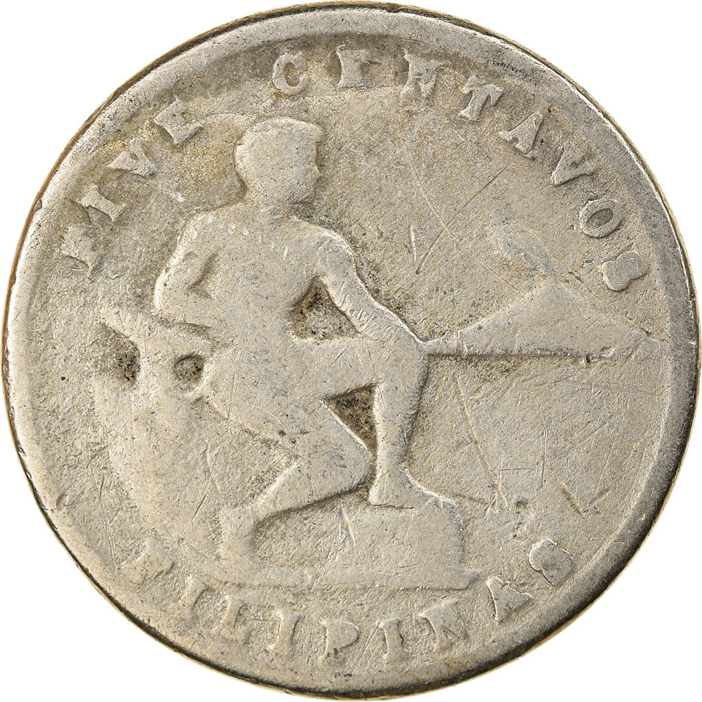 Moeda, Filipinas, 5 Centavos, 1944, VF(30-35), Cobre-Níquel-Zinco, KM:180a