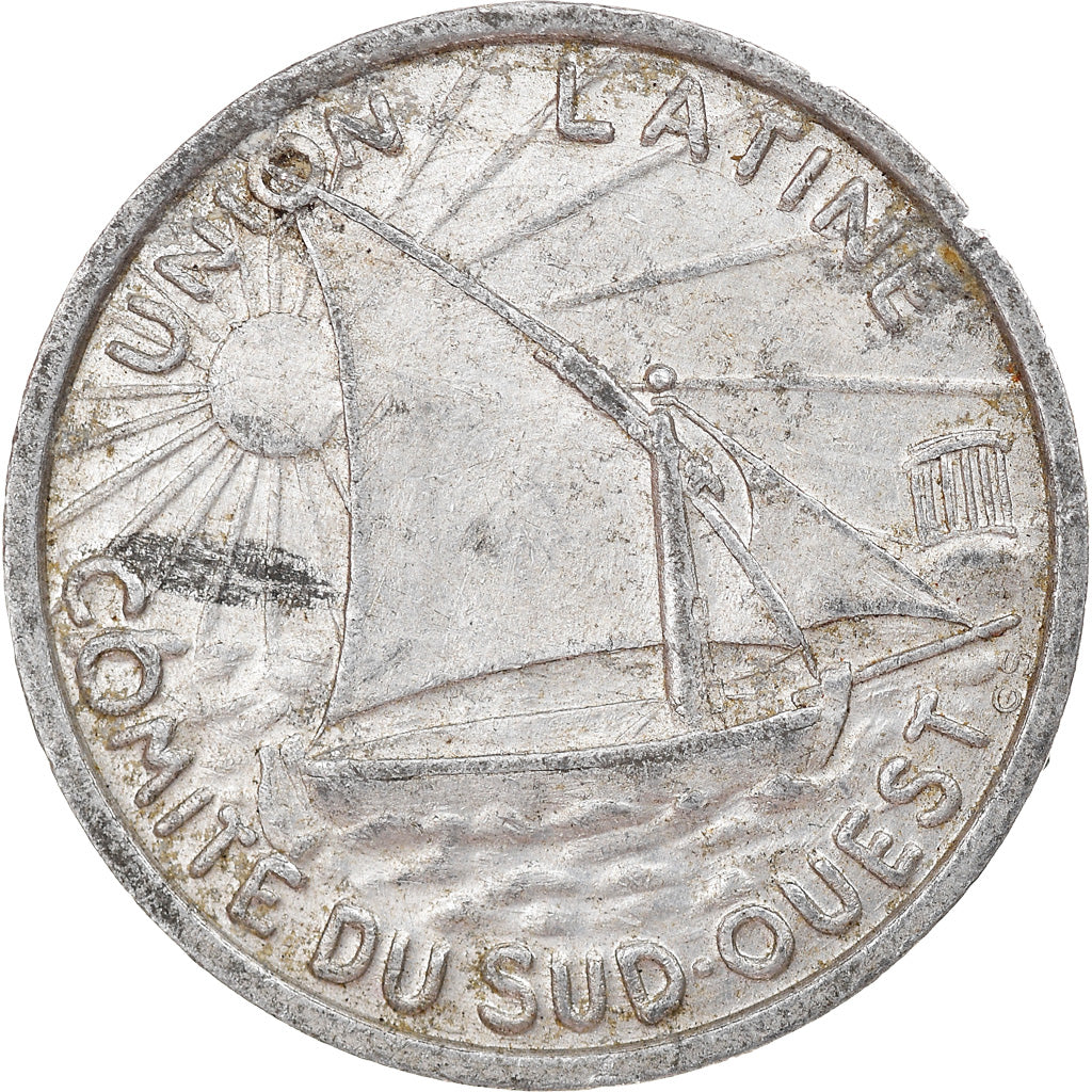 Coin, France, Union Latine, Comité du Sud-Ouest, Toulouse, 10 Centimes