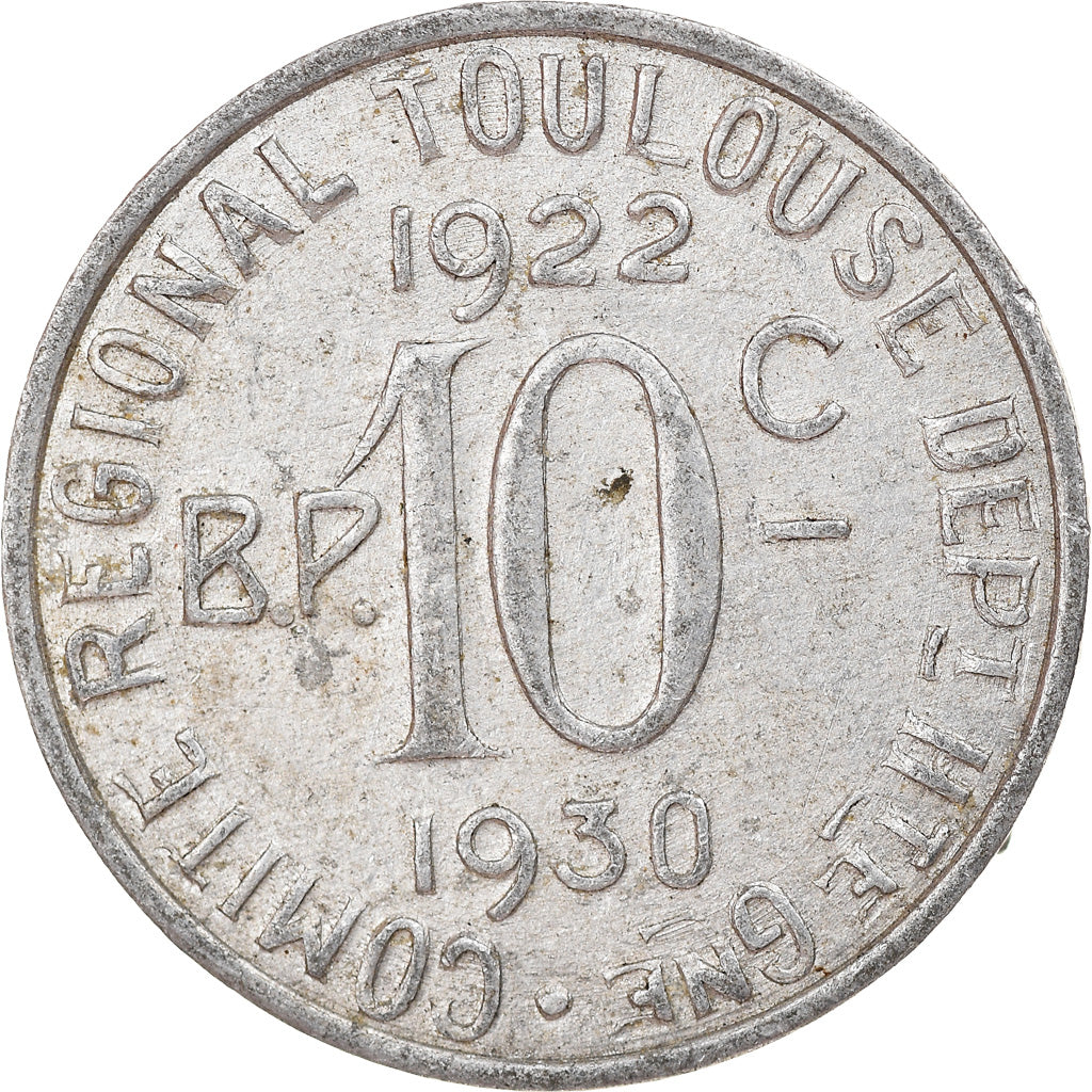 Coin, France, Union Latine, Comité du Sud-Ouest, Toulouse, 10 Centimes