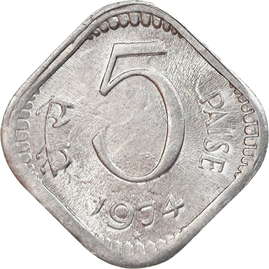 Moneda, INDIA-REPÚBLICA, 5 Paise, 1974, EBC, Aluminio, KM:18.6
