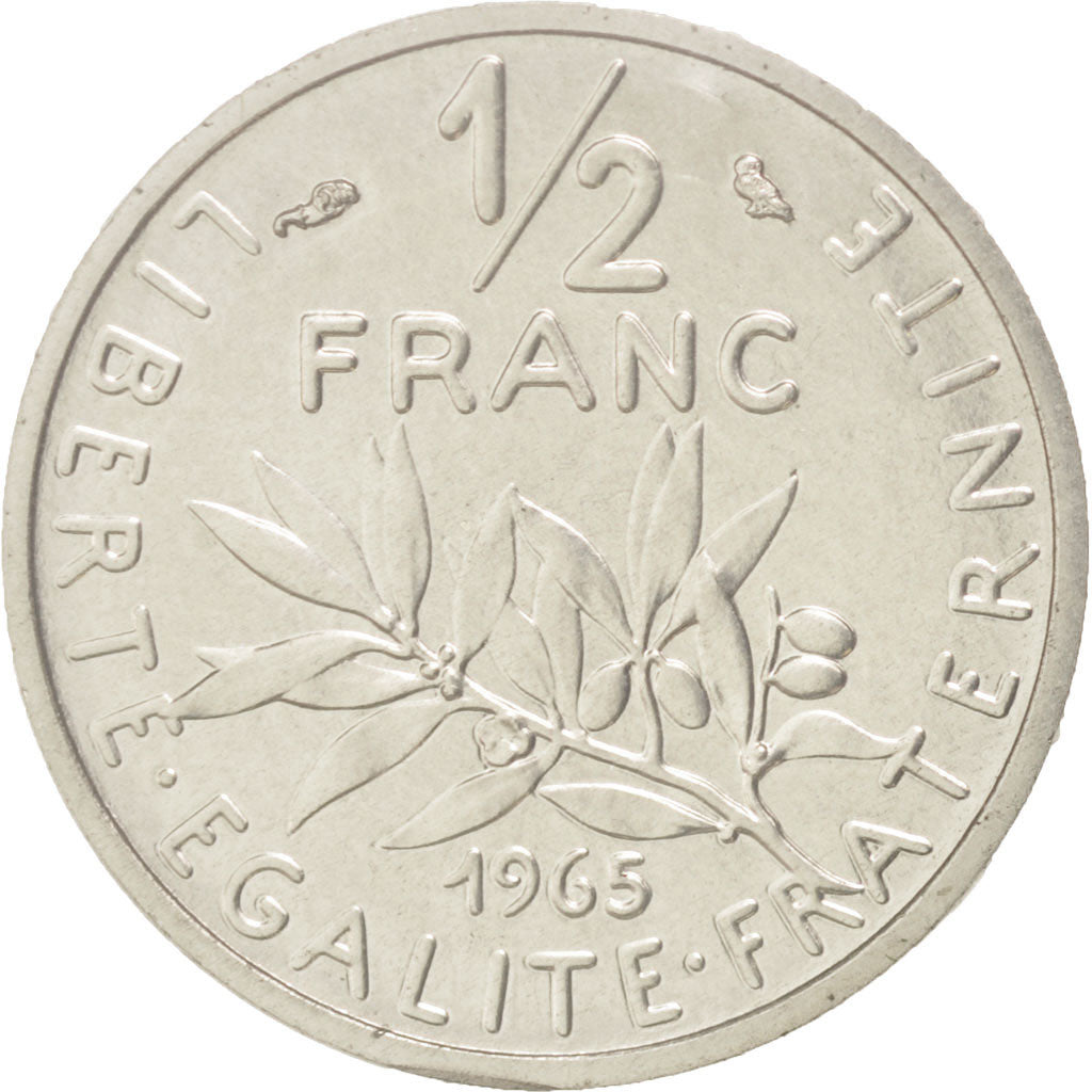 Monnaie, France, 1/2 Franc, 1965, FDC, Nickel, KM:P353, Gadoury:91.P1