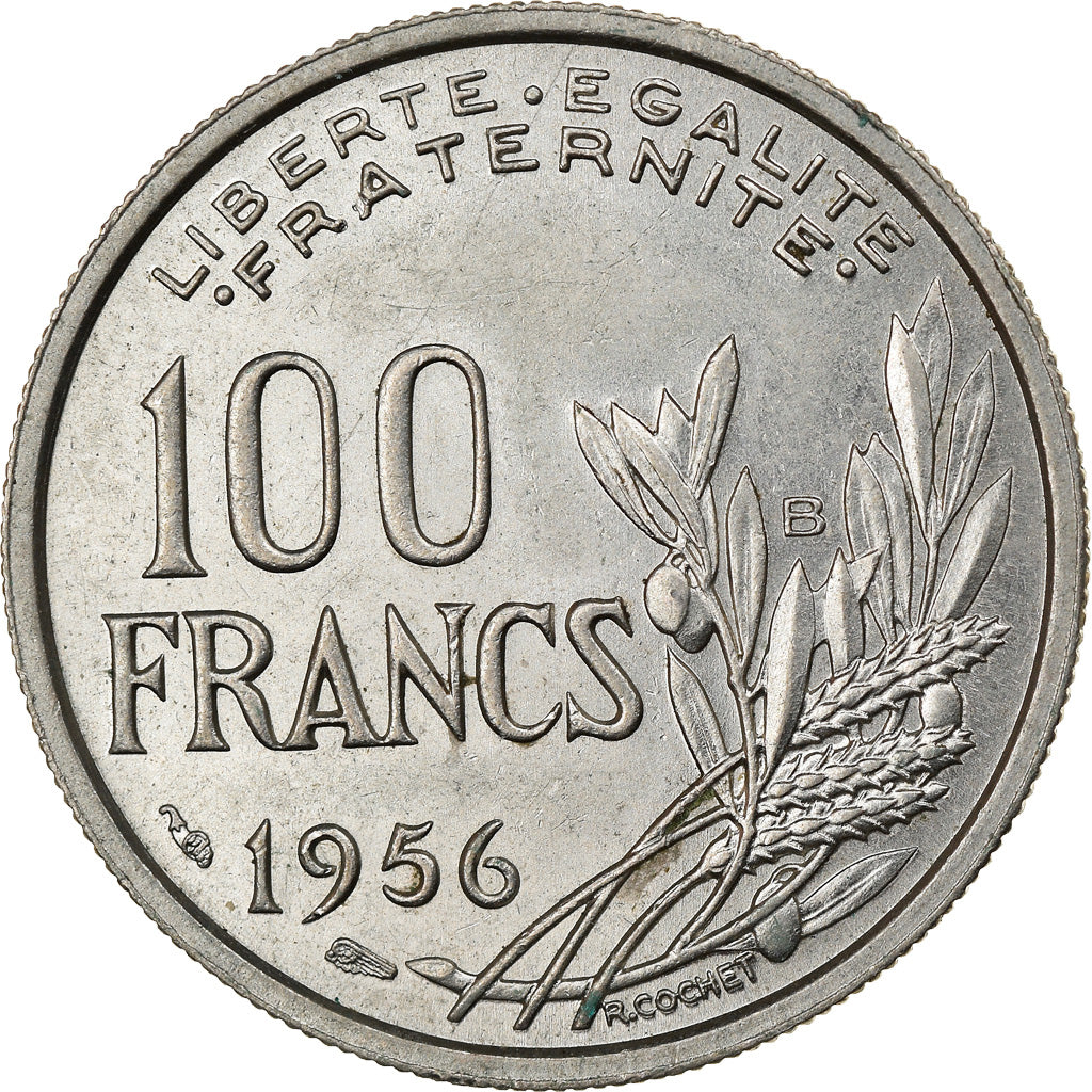 Coin, France, Cochet, 100 Francs, 1956, Beaumont - Le Roger, EF(40-45)