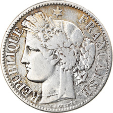 Coin, France, Cérès, 2 Francs, 1871, Paris, VF(20-25), Silver, KM:817.1