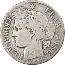 Monnaie, France, Cérès, 2 Francs, 1871, Paris, TB, Argent, Gadoury:530