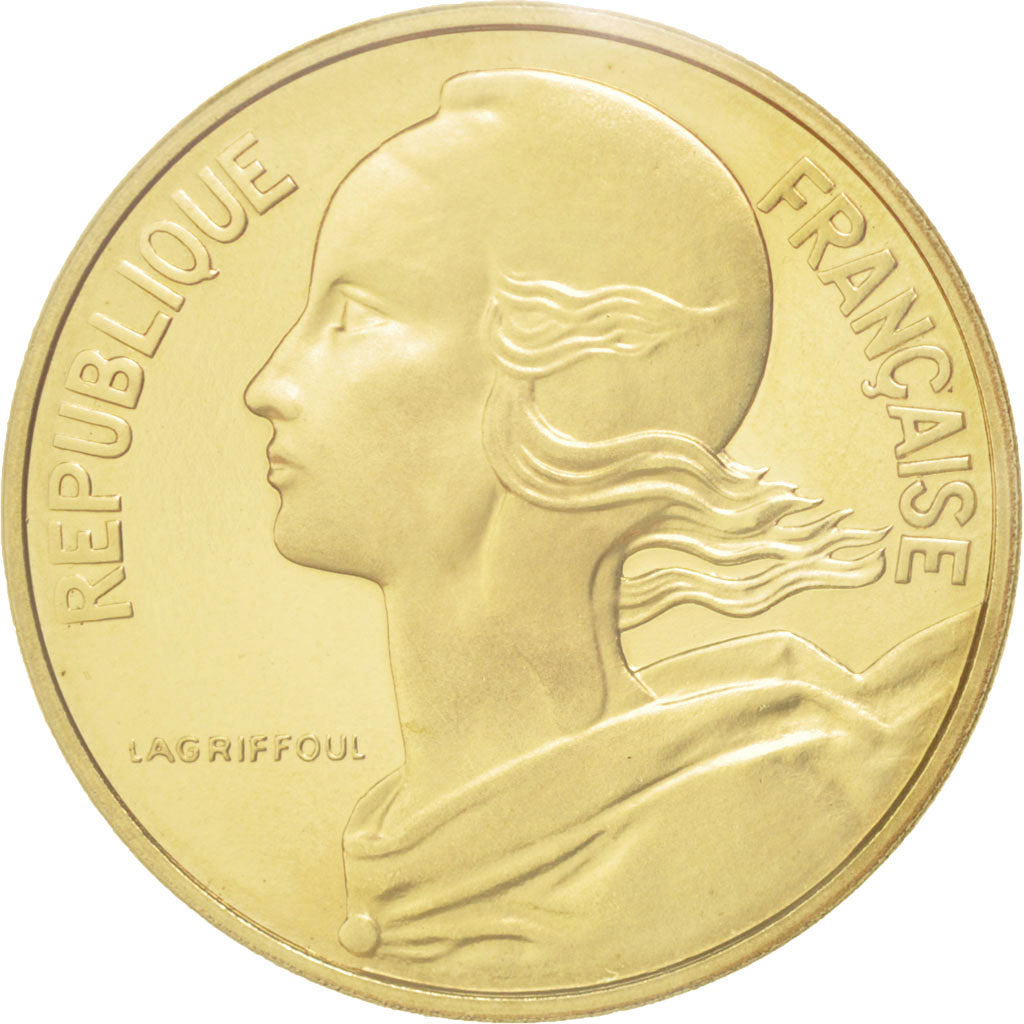 Coin, France, 10 Centimes, 1971, MS(65-70), Aluminum-Bronze, KM:P418