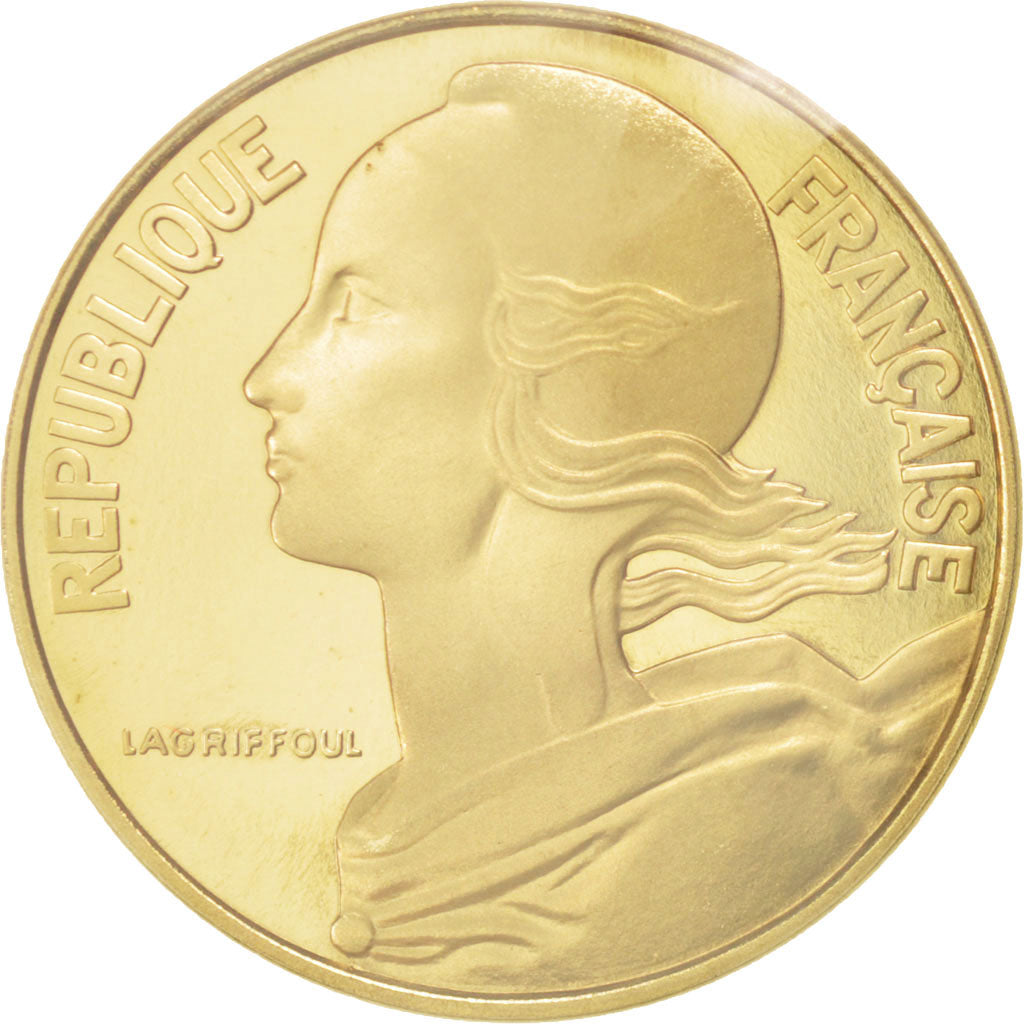 Moneta, Francia, 20 Centimes, 1971, FDC, Alluminio-bronzo, KM:P421