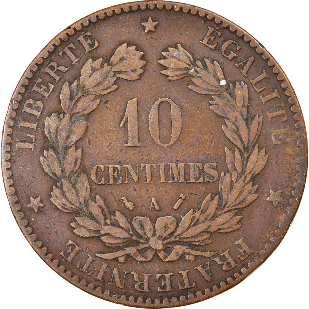 Münze, Frankreich, Cérès, 10 Centimes, 1893, Paris, S, Bronze, KM:815.1