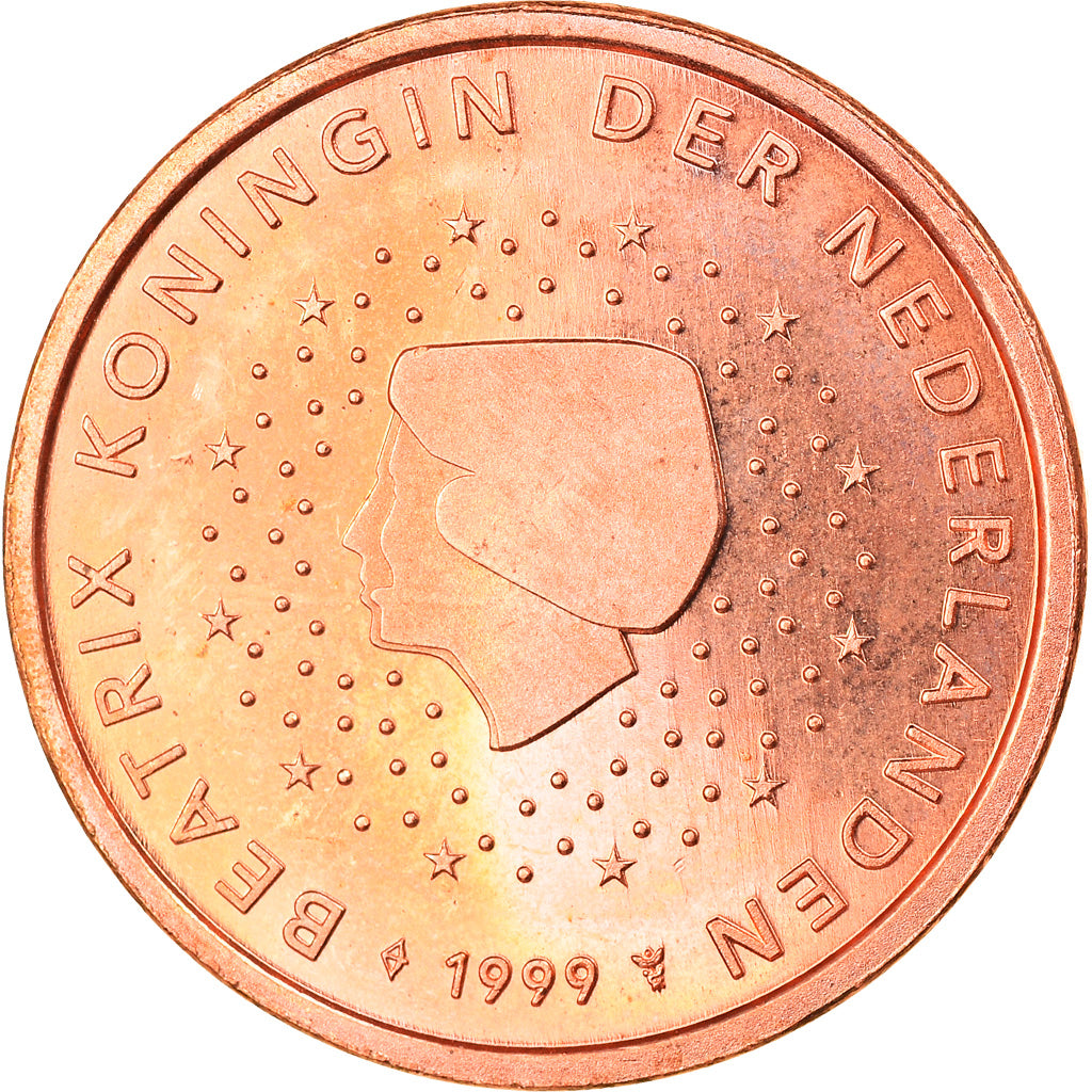 Holandia, 5 Euro Cent, 1999, Utrecht, Proof, MS(63), Miedź platerowana stalą