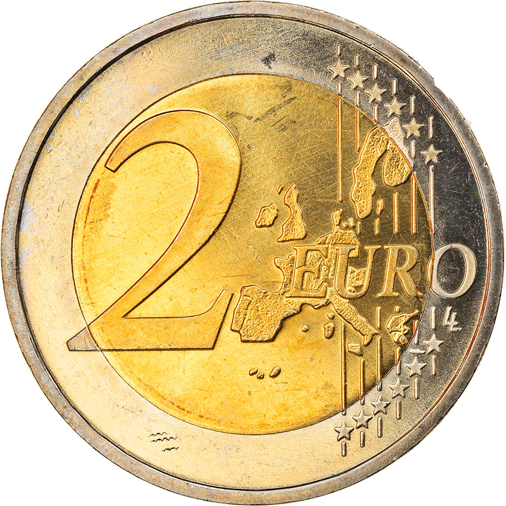 GERMANY - FEDERAL REPUBLIC, 2 Euro, 2002, Munich, MS(63), Bi-Metallic, KM:214