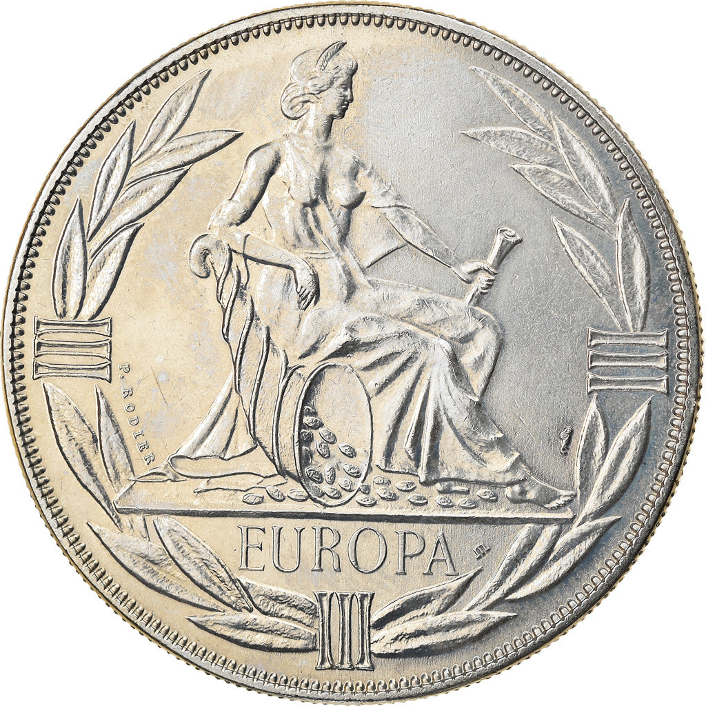 França, Medal, Ecu Europa, Europe Assise, Políticas, Sociedade, Guerra, 1982