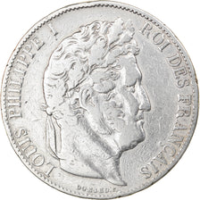 Monnaie, France, Louis-Philippe, 5 Francs, 1844, Paris, TB, Argent
