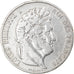 Moneda, Francia, Louis-Philippe, 5 Francs, 1844, Paris, BC+, Plata, KM:749.1