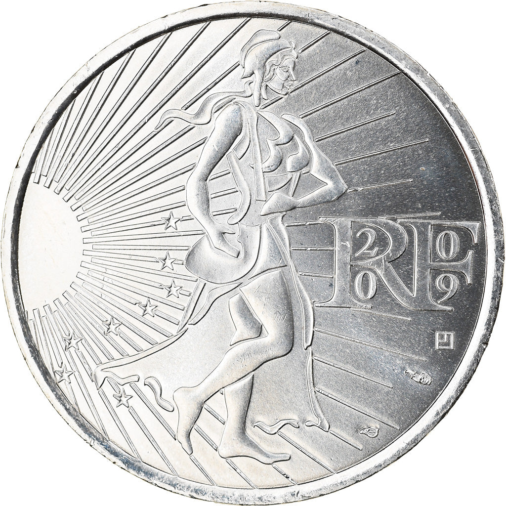 Francja, 10 Euro, 2009, AU(55-58), Srebro, Gadoury:EU337, KM:1580