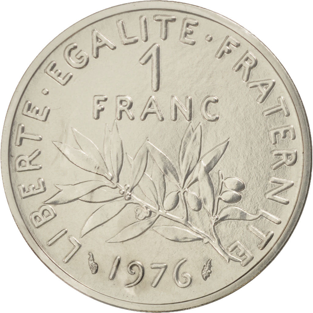 Monnaie, France, Franc, 1976, FDC, Nickel, KM:P554, Gadoury:104.P1