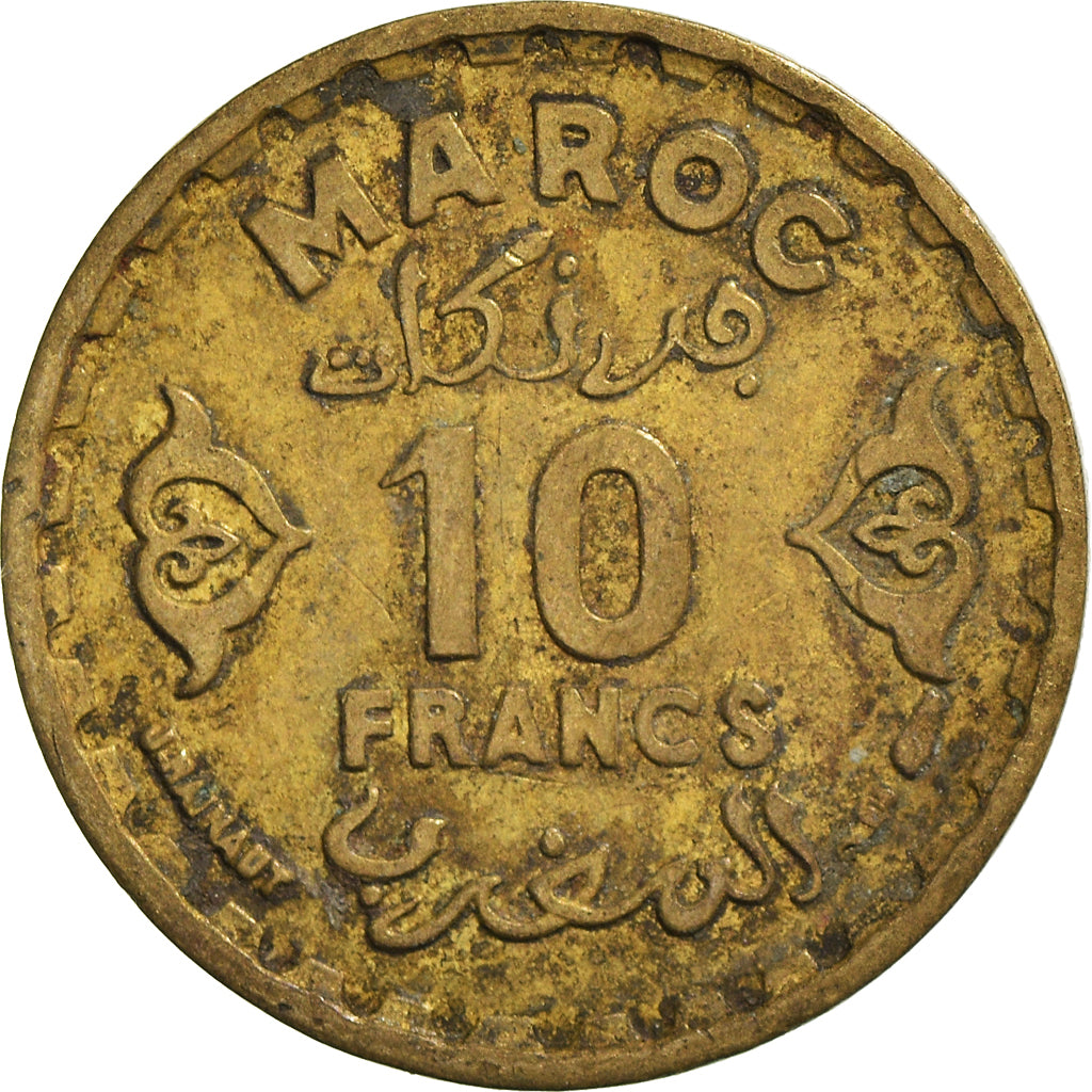 Coin, Morocco, 10 Francs, 1371