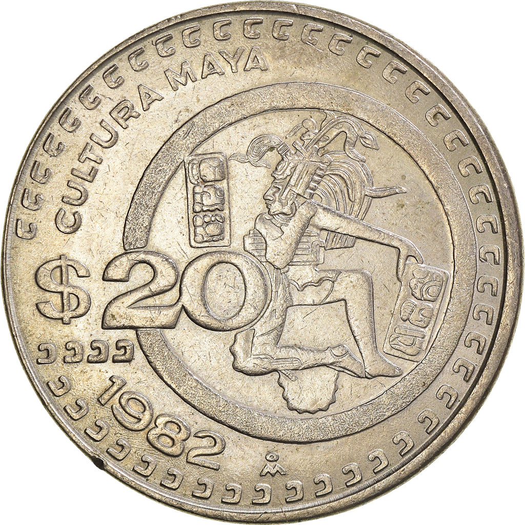 Coin, Mexico, 20 Pesos, 1982
