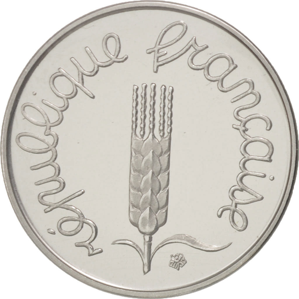 Monnaie, France, Centime, 1980, FDC, Chrome Plated Steel, KM:P653, Gadoury:4.P1