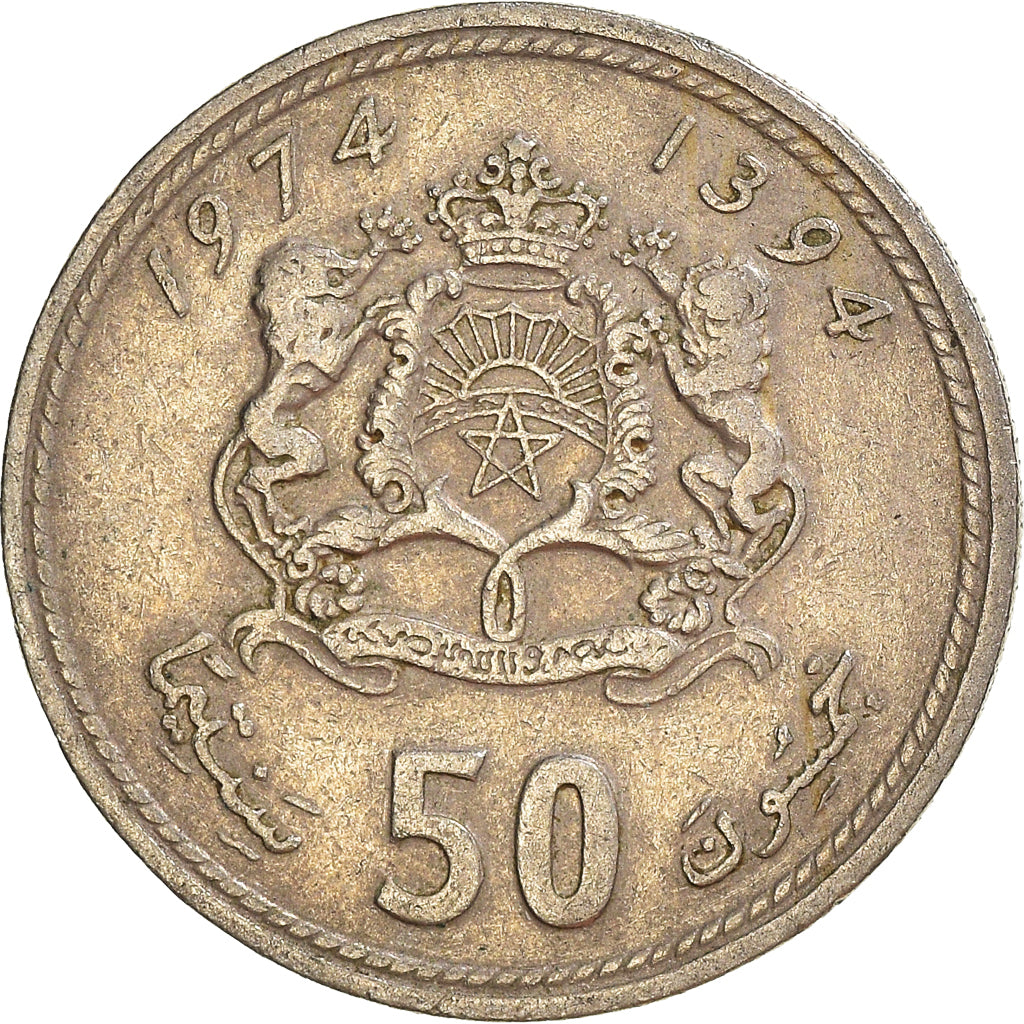 Münze, Marokko, 50 Santimat