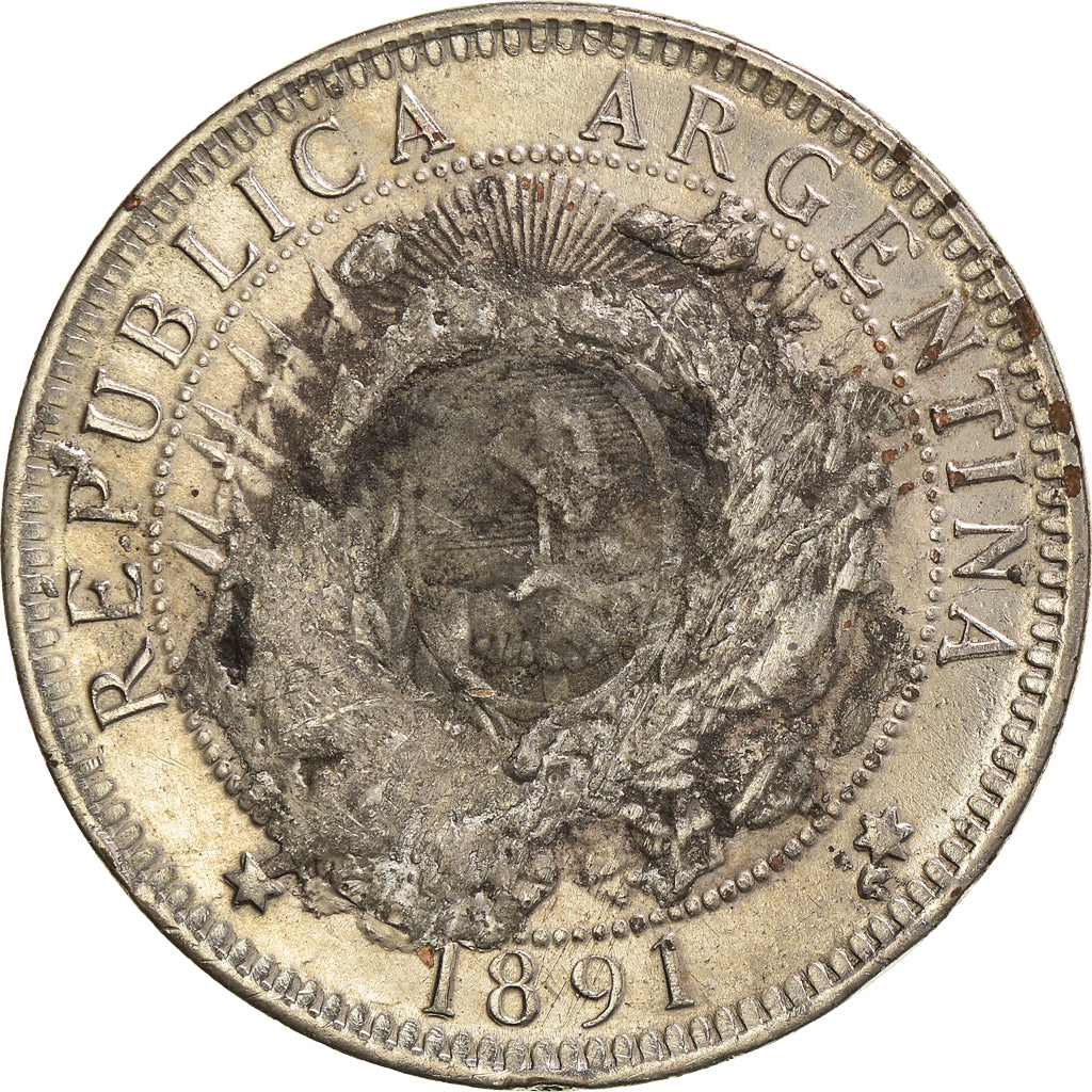 Moeda, Argentina, 2 Centavos, 1891