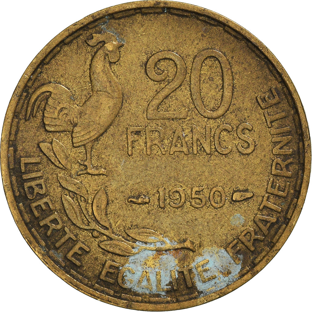 Munten, Frankrijk, 20 Francs, 1950