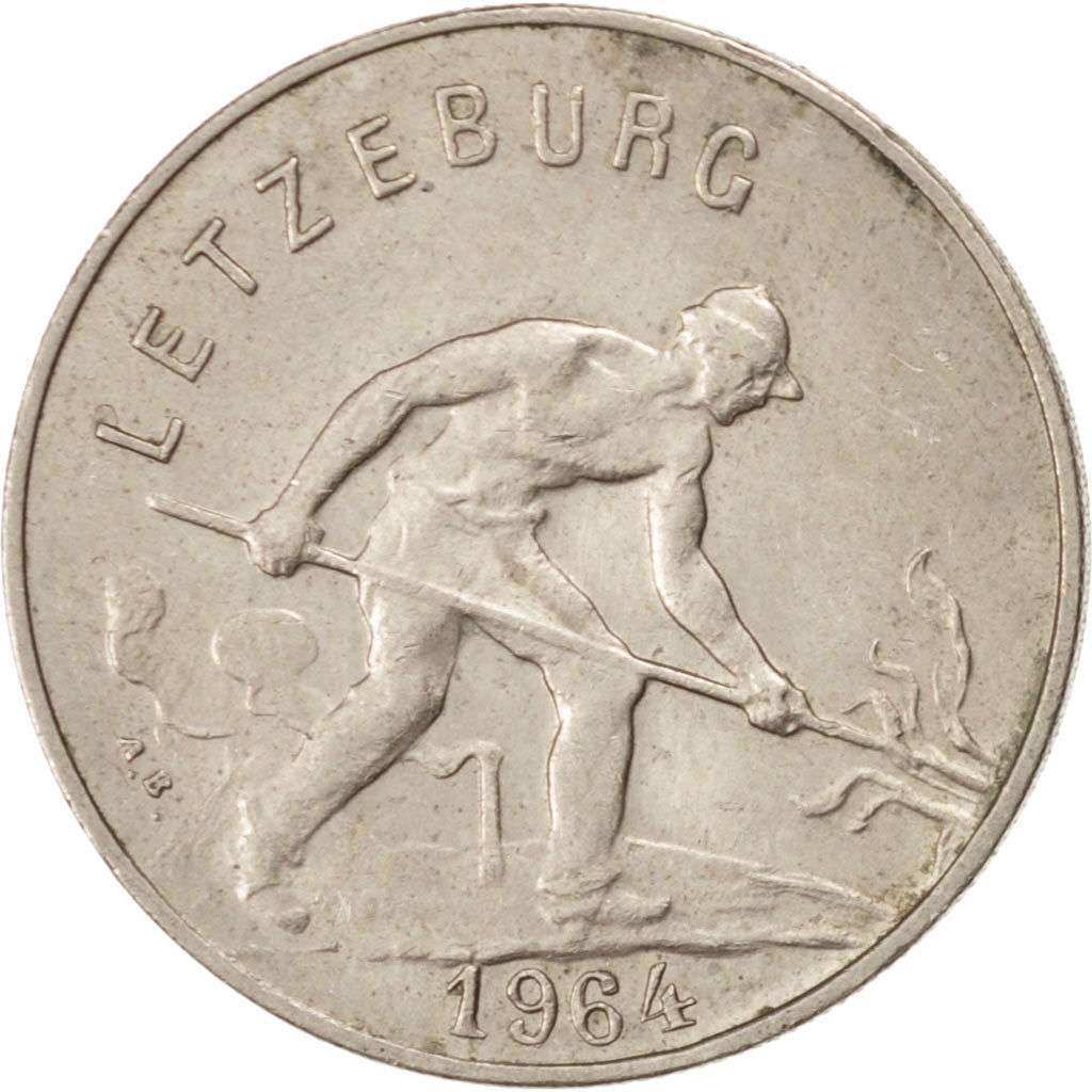 Münze, Luxemburg, Charlotte, Franc, 1964, SS, Copper-nickel, KM:46.2