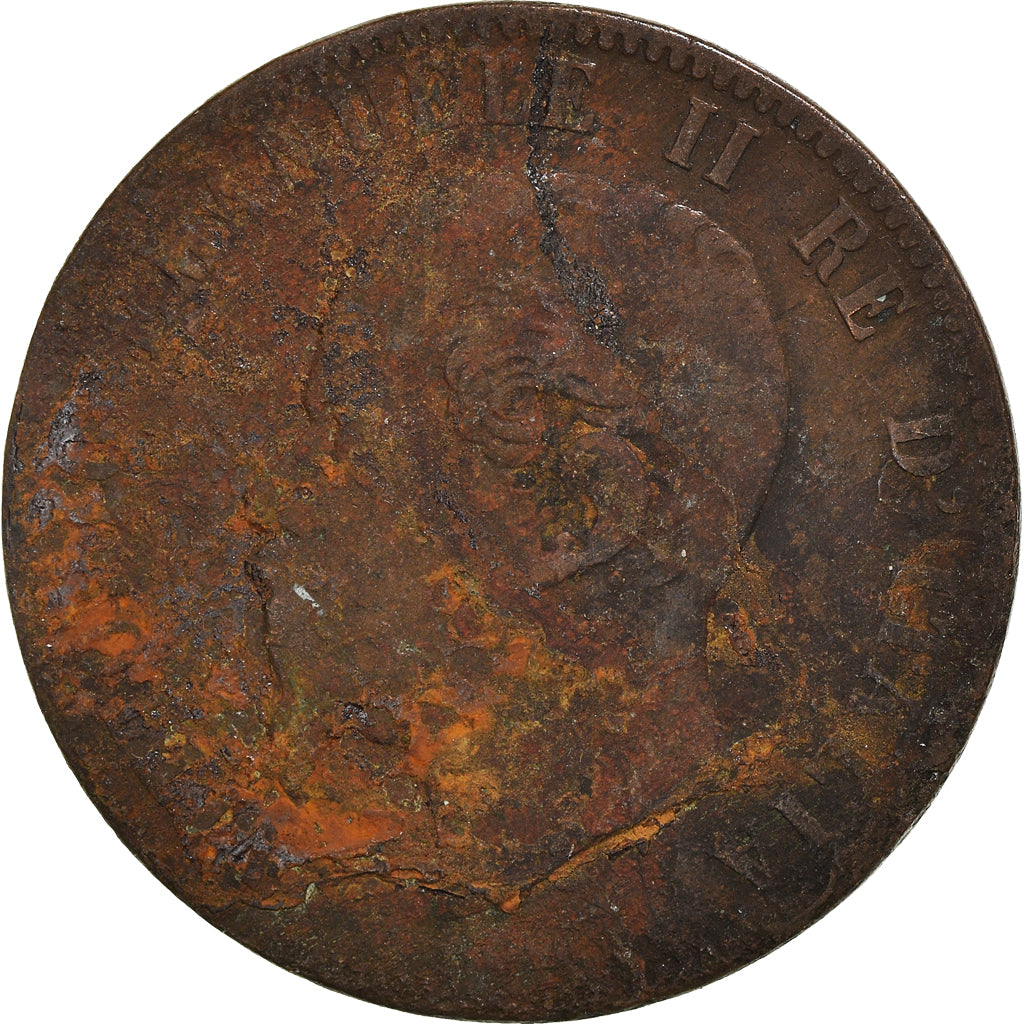 Coin, Italy, 10 Centesimi, 1863