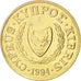 Coin, Cyprus, 5 Cents, 1994, MS(63), Nickel-brass, KM:55.3