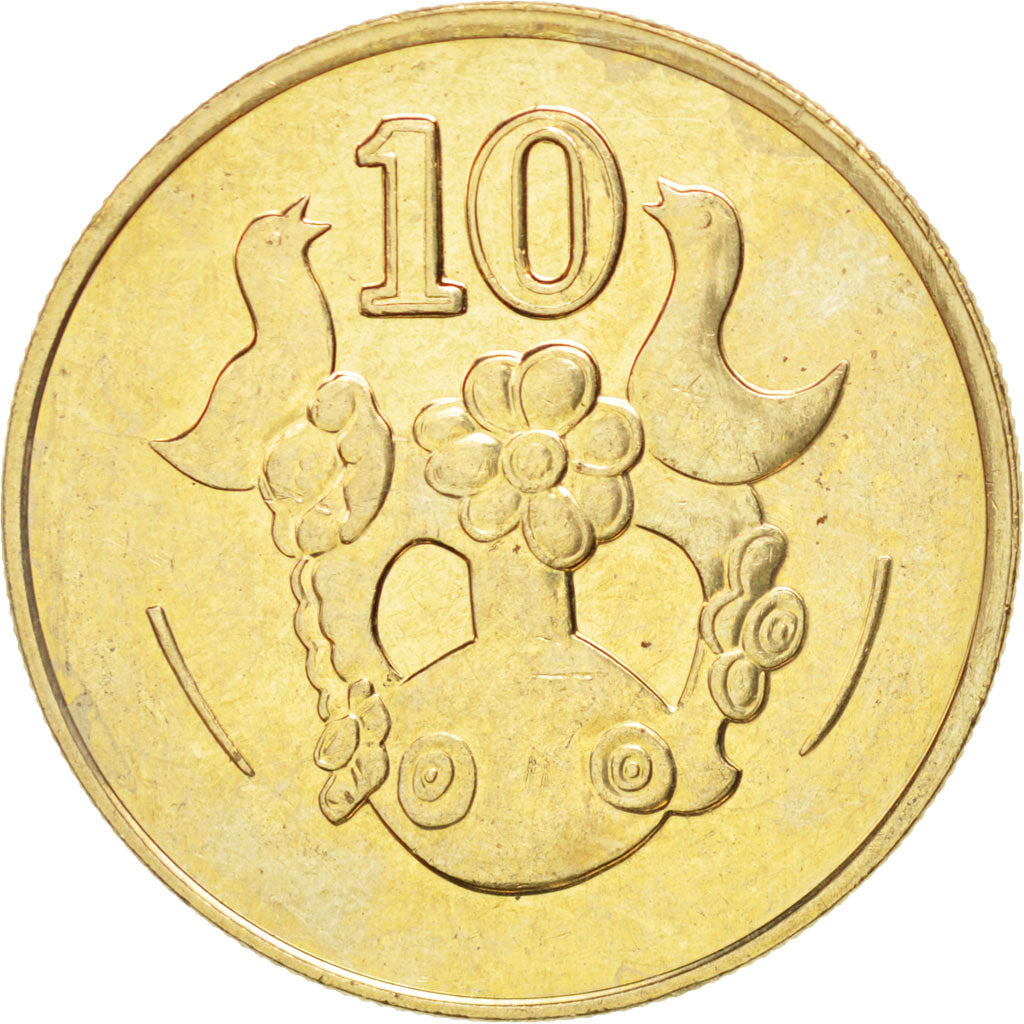 Moneta, Cipro, 10 Cents, 1994, SPL, Nichel-ottone, KM:56.3