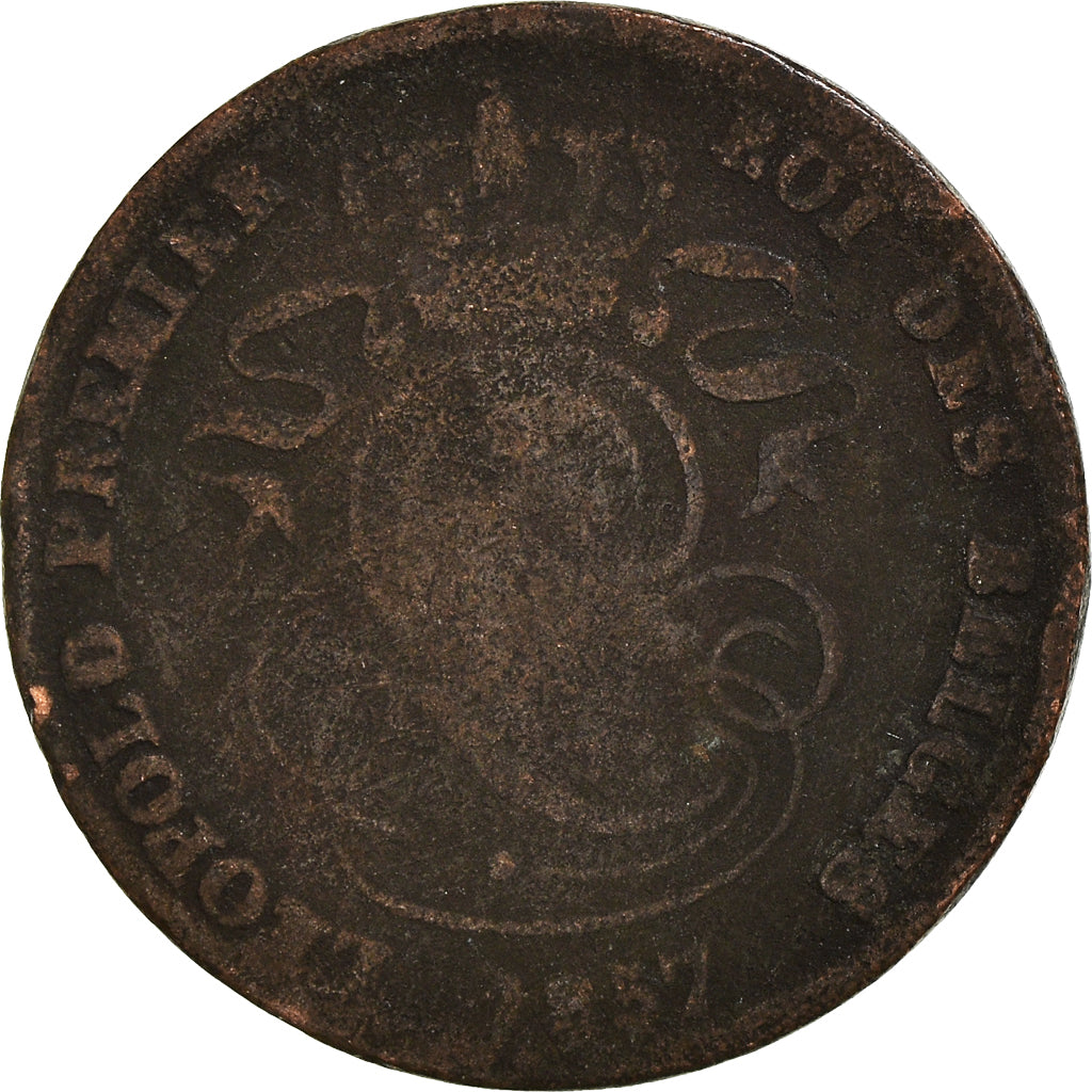 Moneta, Belgia, 2 Centimes, 1857