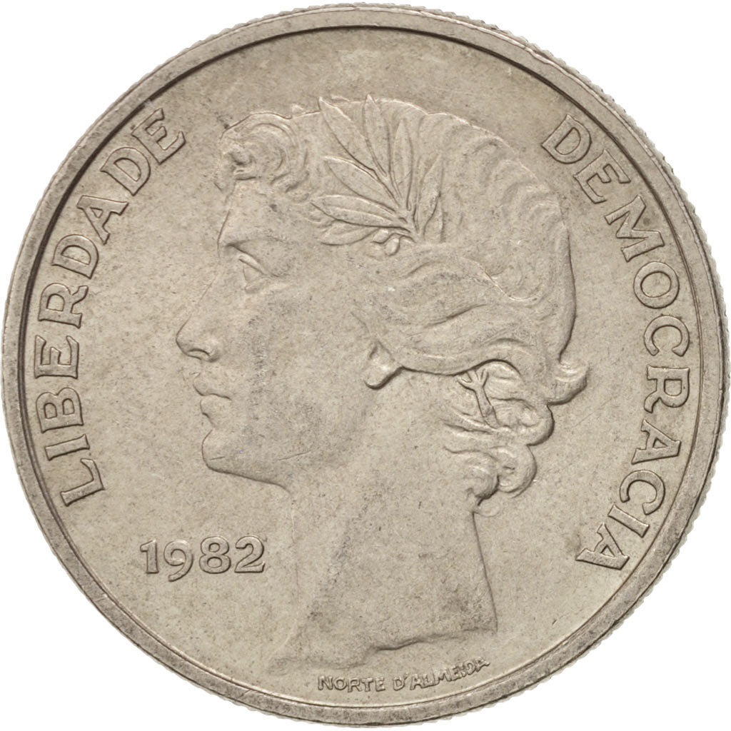 Moneta, Portogallo, 25 Escudos, 1982, BB+, Rame-nichel, KM:607a
