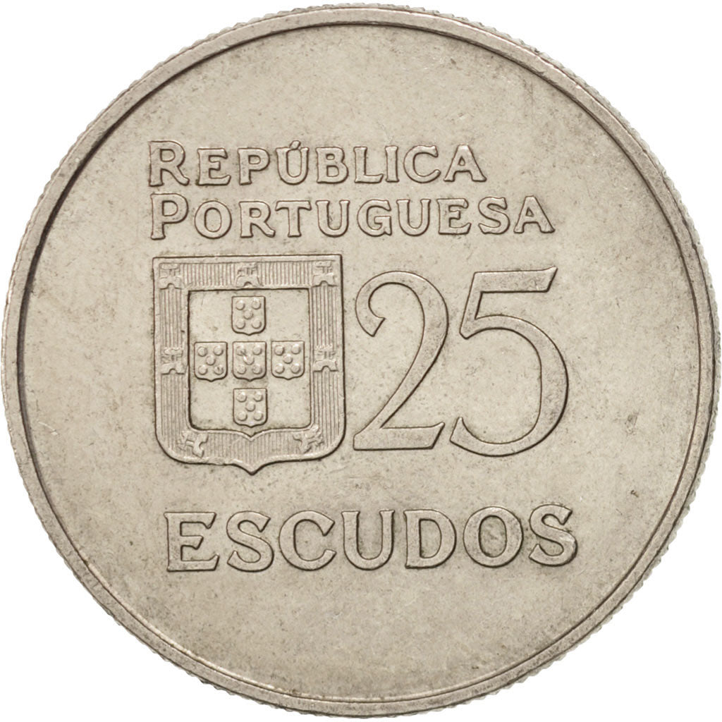 Moneta, Portogallo, 25 Escudos, 1982, BB+, Rame-nichel, KM:607a
