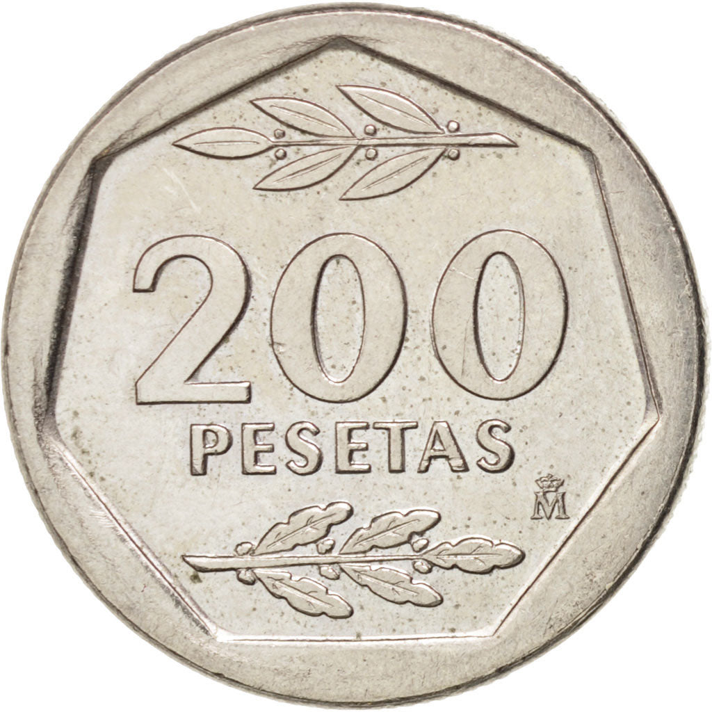 Moneda, España, Juan Carlos I, 200 Pesetas, 1986, EBC, Cobre - níquel, KM:829