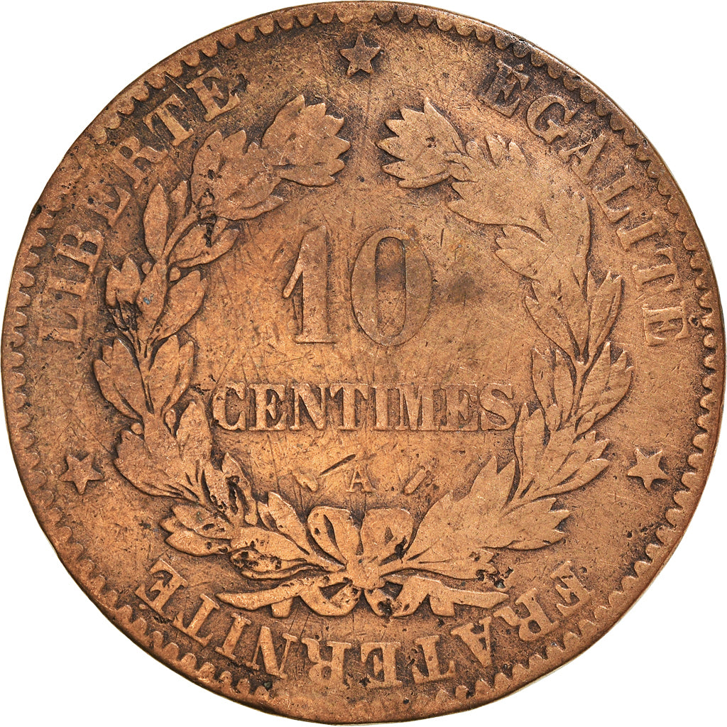 Moneta, Francja, 10 Centimes, 1896