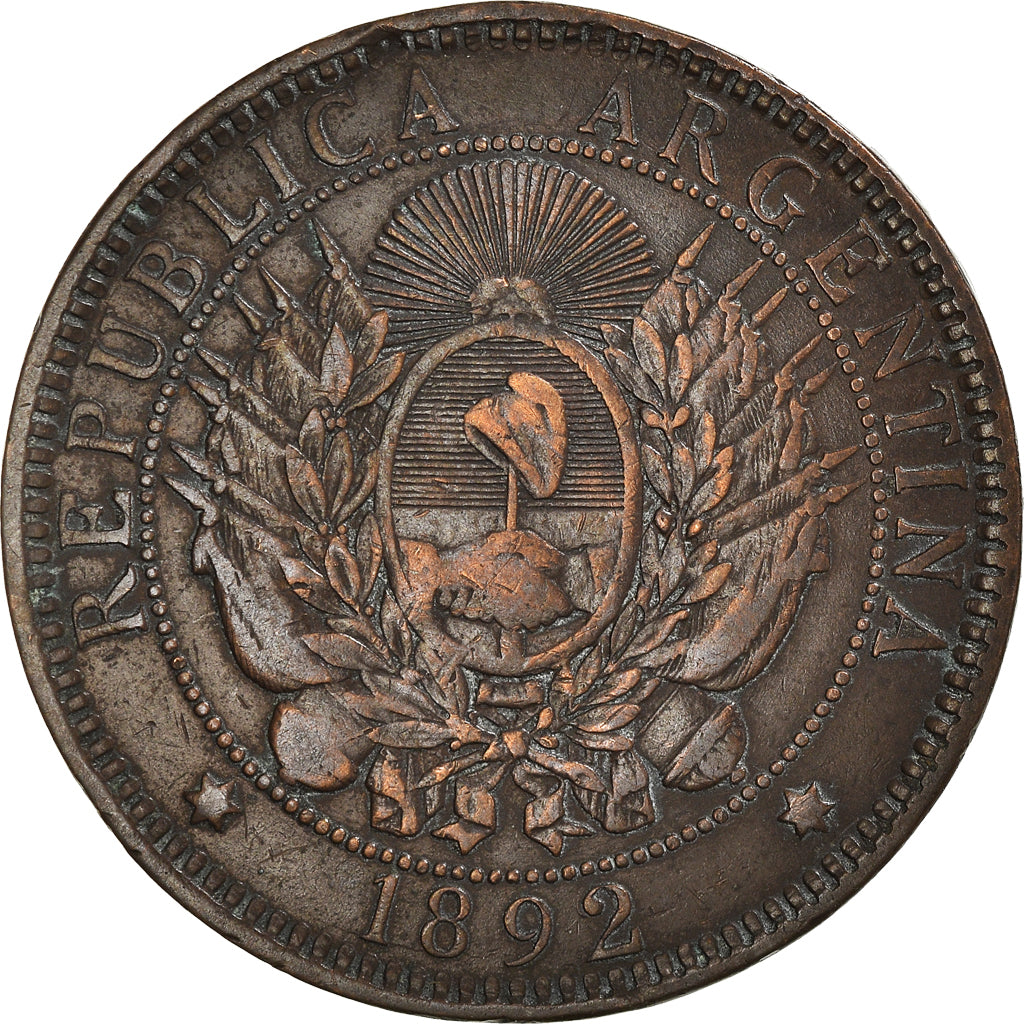 Coin, Argentina, 2 Centavos, 1892