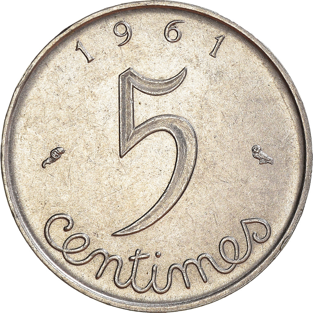 Münze, Frankreich, 5 Centimes, 1961