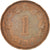 Moneda, Malta, Cent, 1972, MBC, Bronce, KM:8
