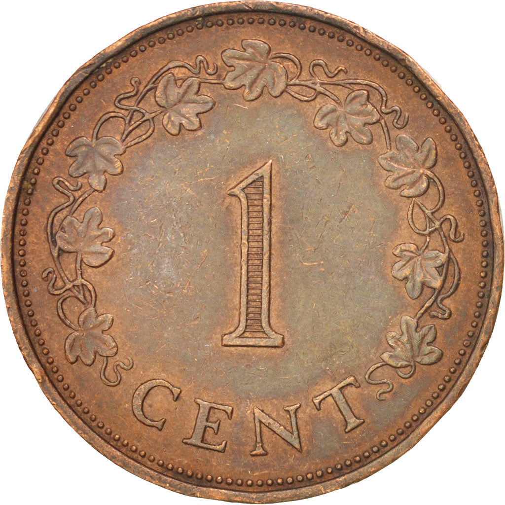 Coin, Malta, Cent, 1972, EF(40-45), Bronze, KM:8