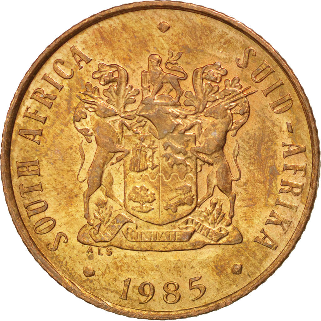 Coin, South Africa, 2 Cents, 1985, AU(55-58), Bronze, KM:83