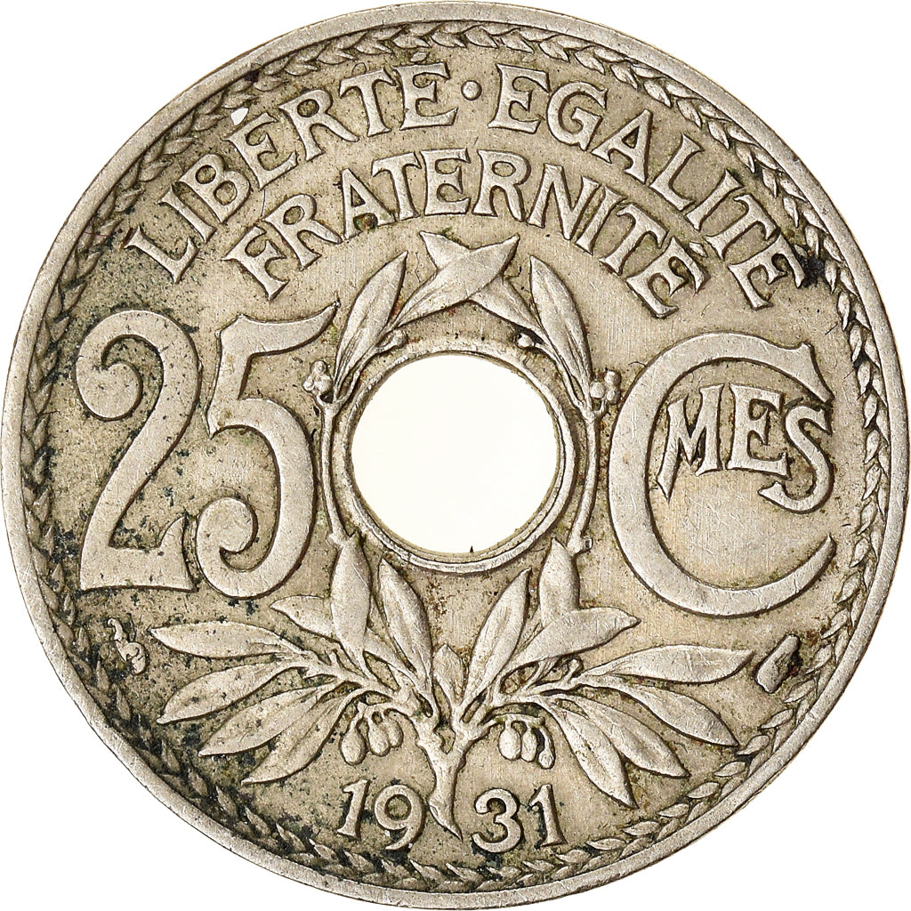 Moneda, Francia, 25 Centimes, 1931