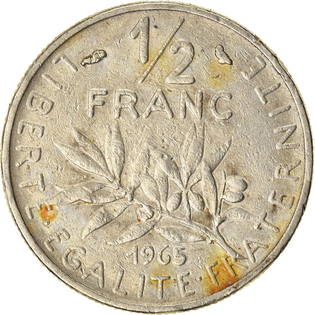 Moneda, Francia, 1/2 Franc, 1965