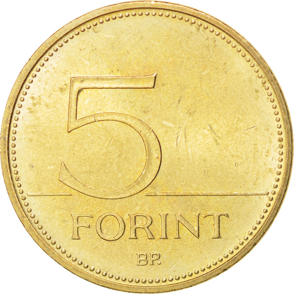 Coin, Hungary, 5 Forint, 1994, MS(63), Nickel-brass, KM:694