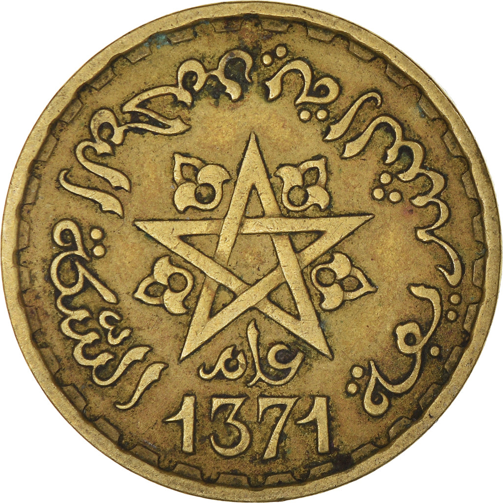 Coin, Morocco, 20 Francs, 1371
