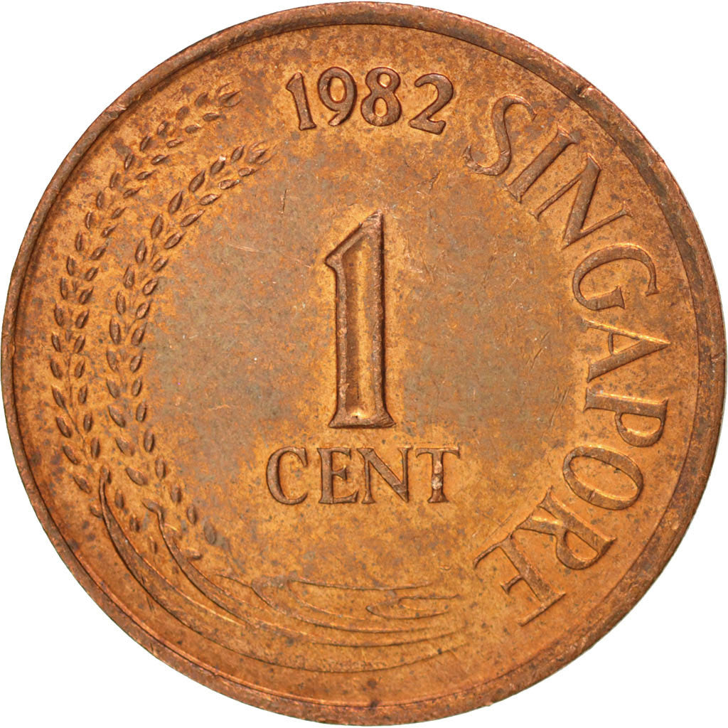 Coin, Singapore, Cent, 1982, AU(55-58), Copper Clad Steel, KM:1a