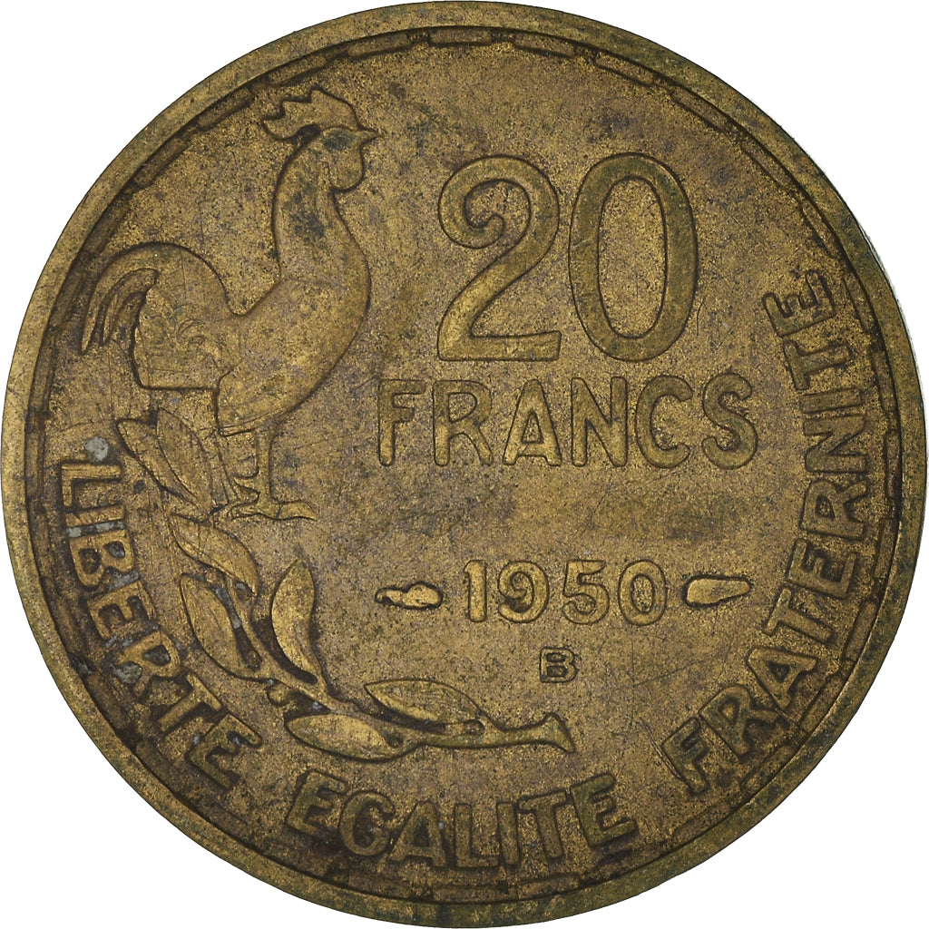 Münze, Frankreich, 20 Francs, 1950