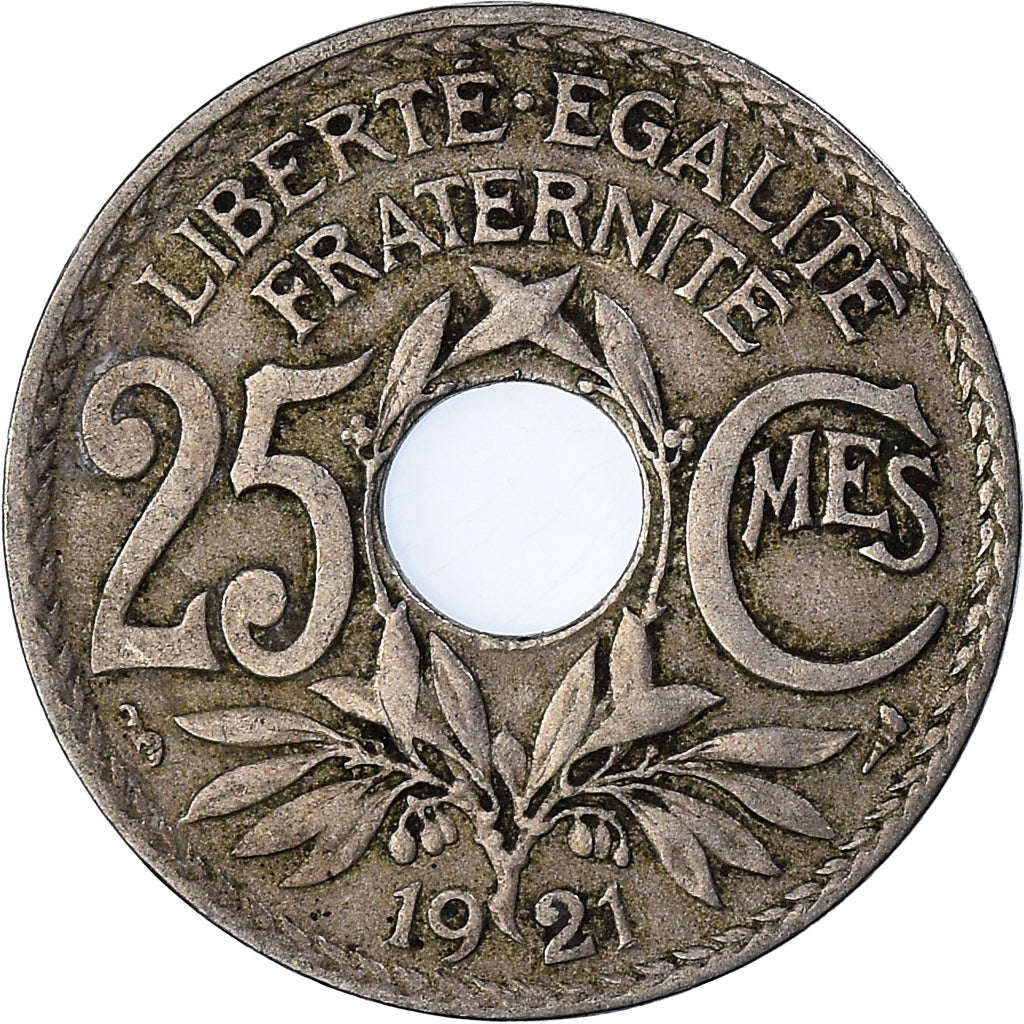 Moneda, Francia, 25 Centimes, 1921