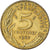Coin, France, 5 Centimes, 1987