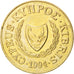 Coin, Cyprus, 20 Cents, 1994, MS(63), Nickel-brass, KM:62.2