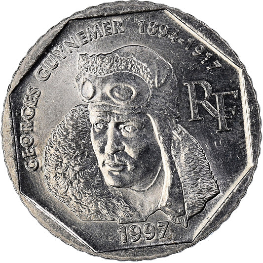 Münze, Frankreich, 2 Francs, 1997