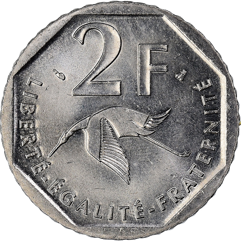 Münze, Frankreich, 2 Francs, 1997